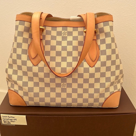 Hampstead damier azur MM tote - Picture 13 of 16